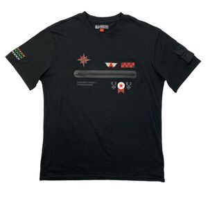 Black Pike T Shirt Mens XL Extra Large Black Racing Graphic Print Short Sleeve